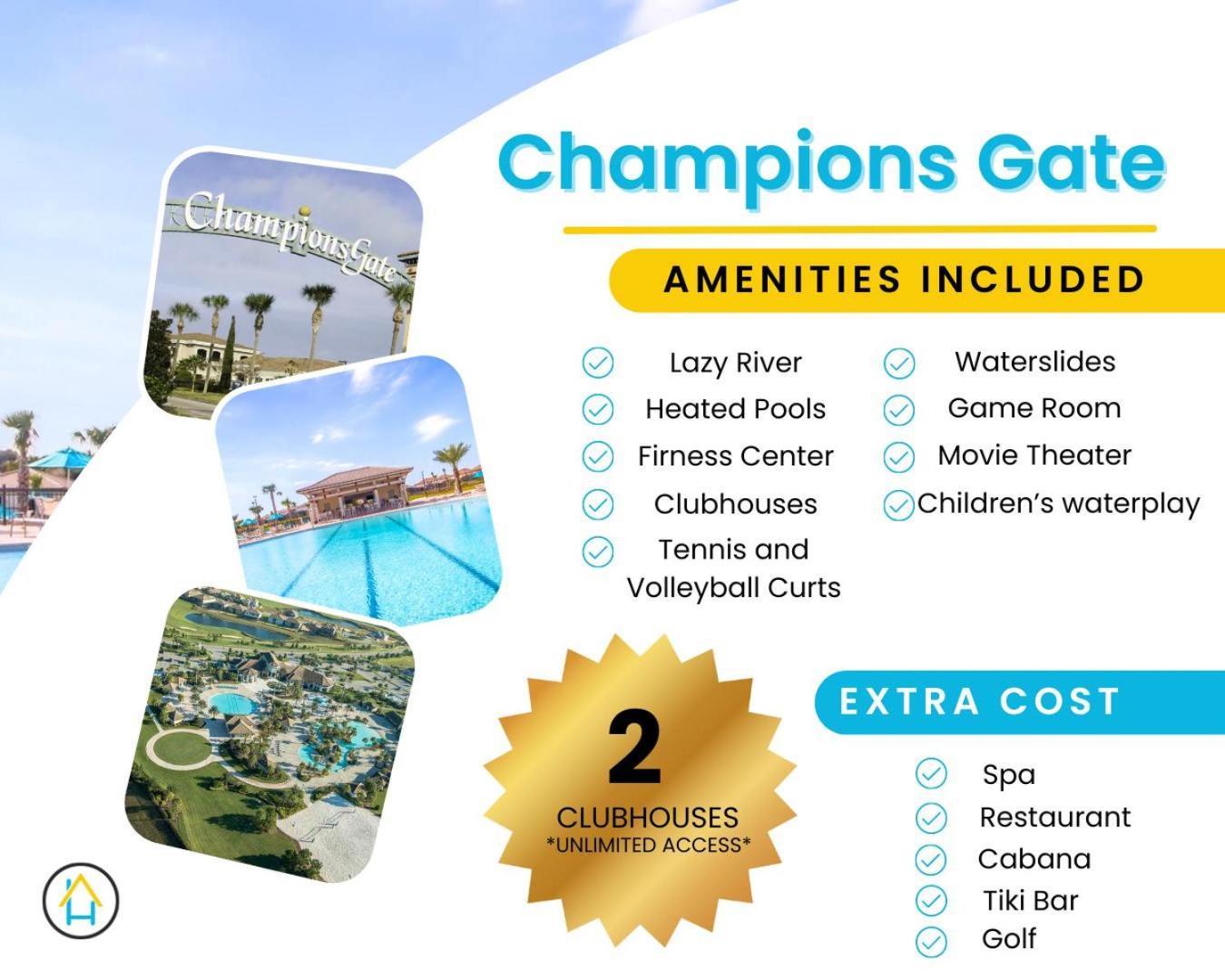 Superb Thematic 2Br Condo With 2 Clubhouses Kissimmee Exteriör bild